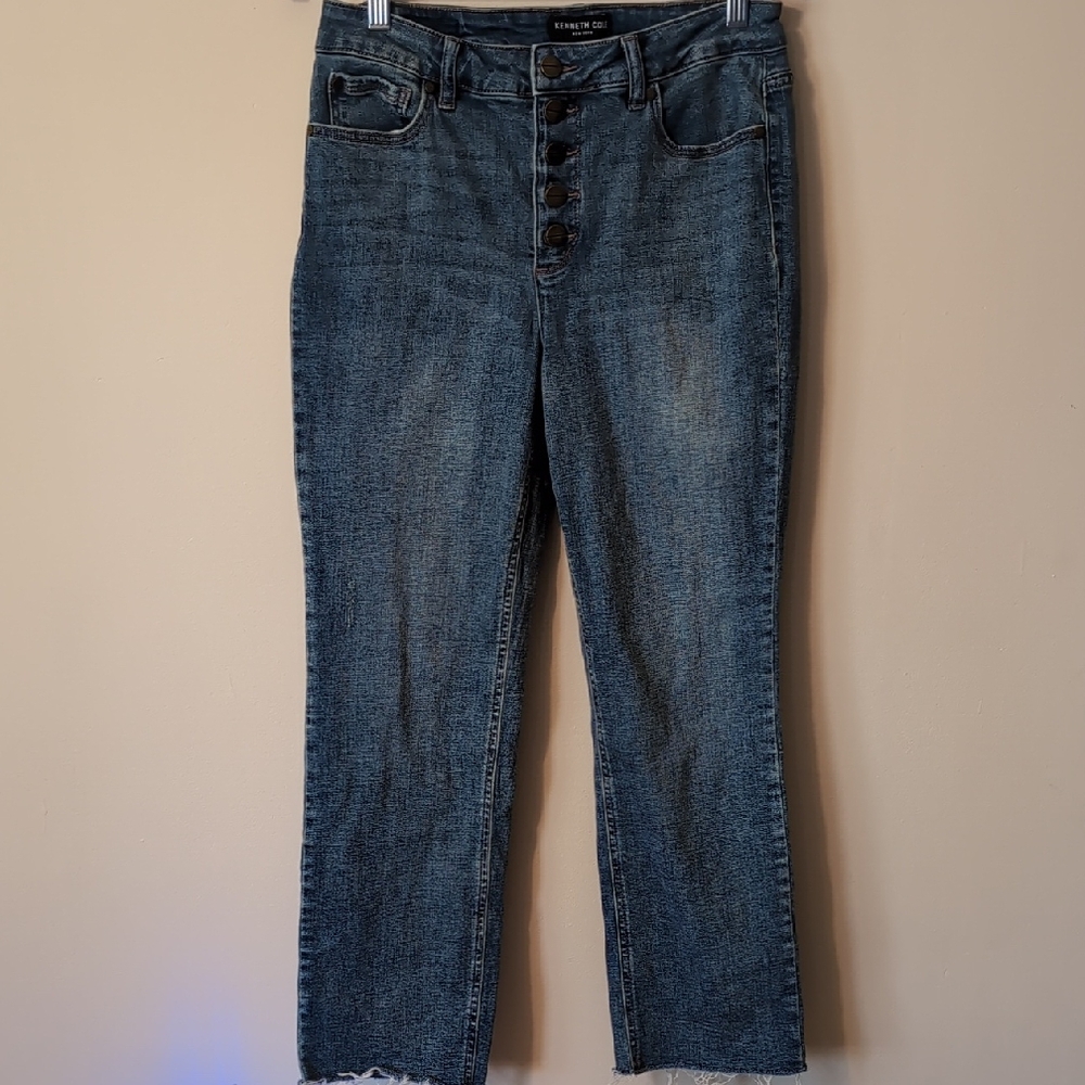 Kenneth Cole New York High-Rise Blue Jeans